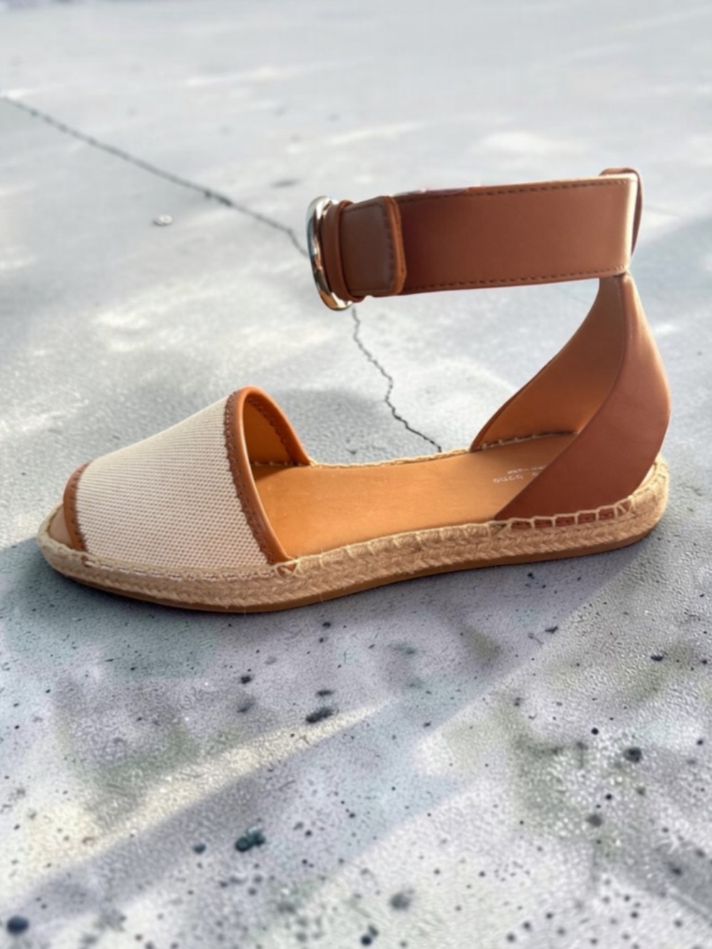 RAG & BONE Anteros Leather Espadrille Flats Size EU 36.5, US 6.5
